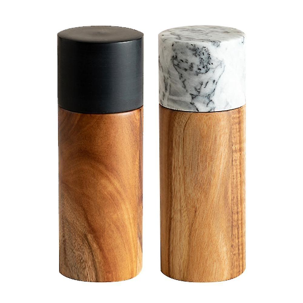 Salt And Pepper Grinder Set,stainless Steel Manual Pepper