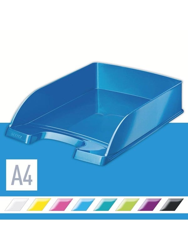 Leitz - Briefablage wow din A4 Polystyrol Farbe: blau wow din A4 Polystyrol Farbe: blau