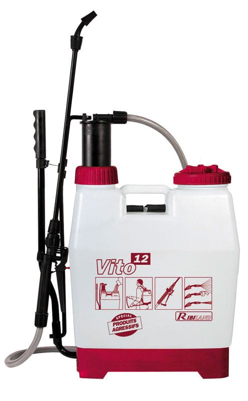 Ribiland - Rückensprühgerät für aggressive produkte 12l - Ribitech - prp120dc