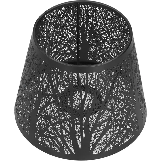Abat-jour En Fer Forgé Sculpté En Forme D'Arbre Forestier E27 Mini Abat-jour Pour Lampe De Table Chambre Chevet Decorblack (sku Produit : 93419737 Sku Offre : 1017dz26)