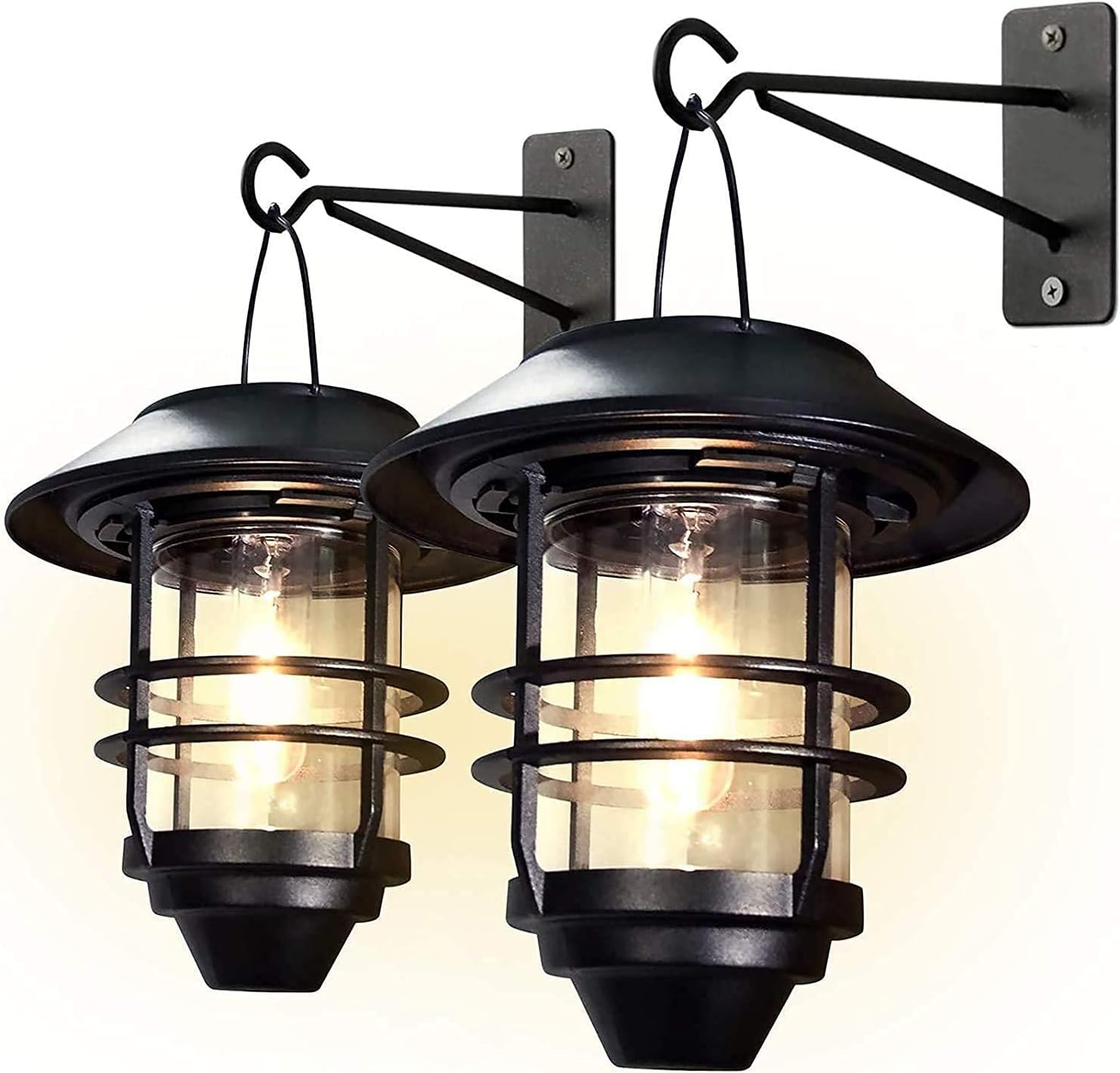 Rhafayre Lampes Solaires À Suspendre À Suspendre, Luminaires Décoratifs, Lampes Solaires, Imperméables, Blanc Chaud, Pour Jardin, Maison, Véranda, Jardin, 15 Lumens, 2 Pièces
