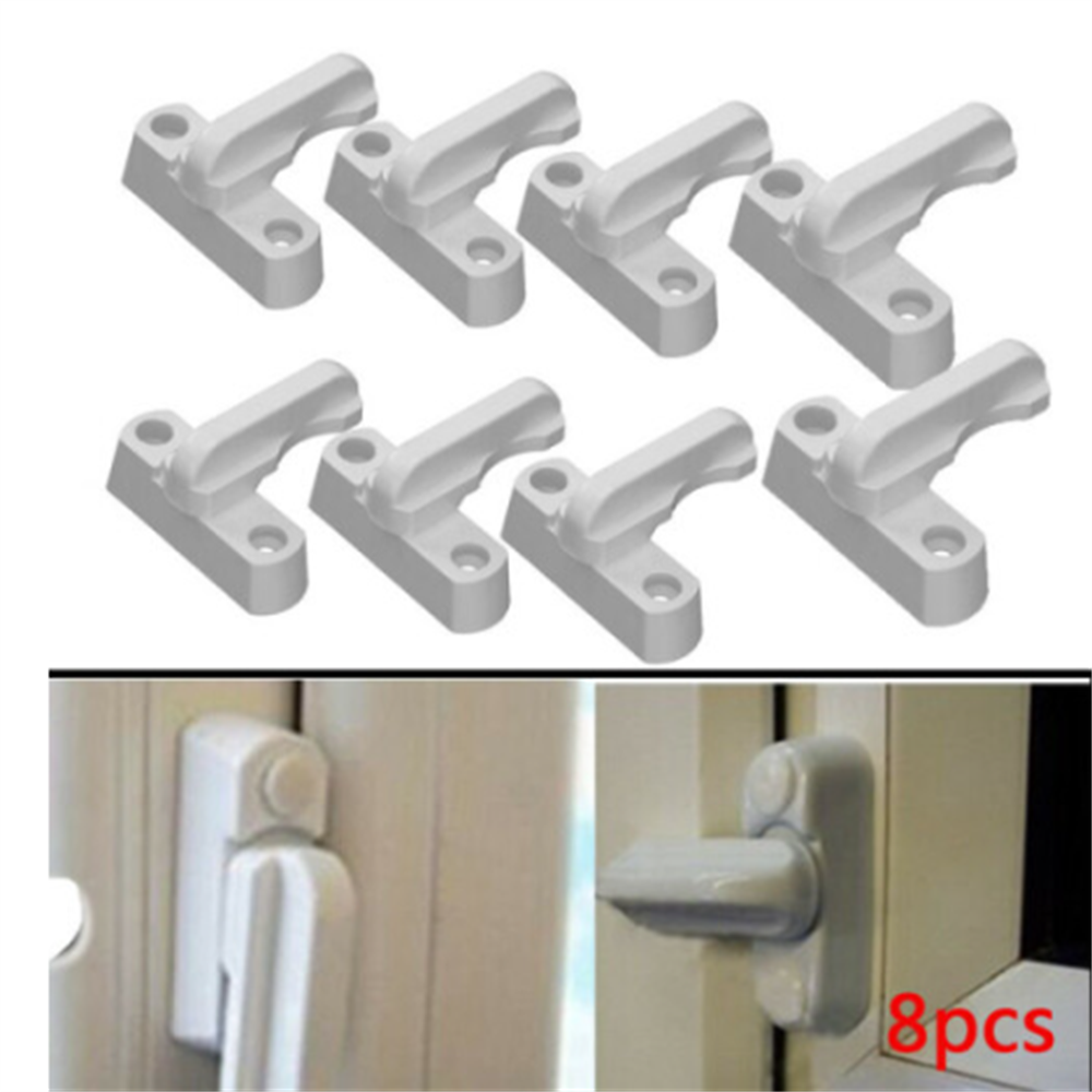 Window Safety Lock, Door And Window Frame Lock, Safety Limiter, Lock 8 Pieces