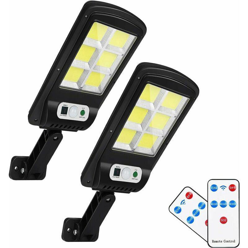 Lampes Led Télécommandées, Lampadaire Led Extérieur Alimenté Par L'Énergie Solaire, Lampe Murale De Sécurité Sans Fil Alimentée Par L'Énergie