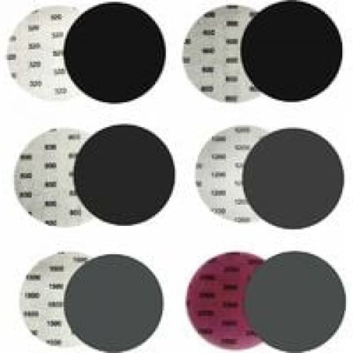 Set 30 Discuri De Smirghel Umed/uscat, Granulatie 320/600/800/1200/1500/2000, 125mm