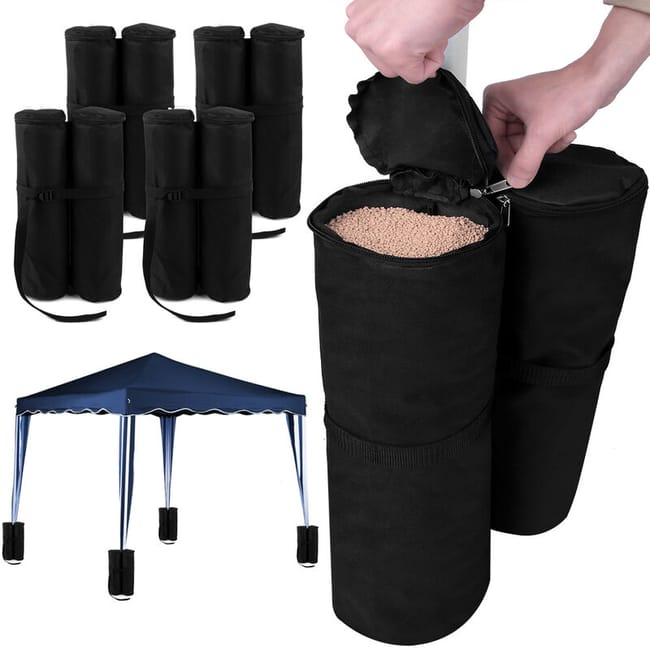Sacs De Rangement Pour Grange Et Pavillon - 4 Sacs De 2 Unités À Remplir - 60 Kg Max - Jardin - Tente De Réception