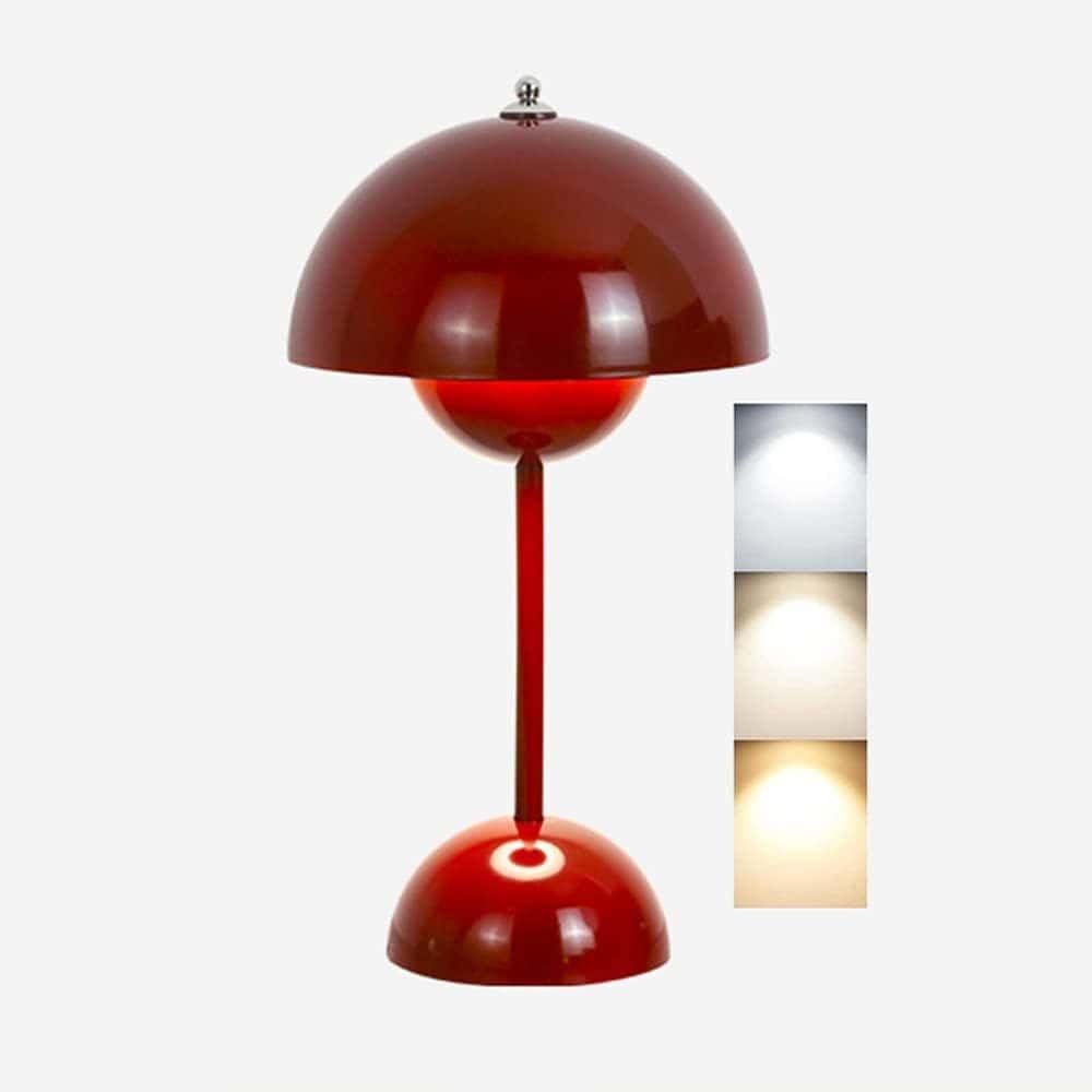 Flower Bud Lampe Table Touch Gradation Lampes Bureau Protection Yeux Lampe Lecture Desk Lam Moderne Sans Fil Usb Charge Art Lighting Lampes De Chevet Pour Bar Home Decor Ambiance Lampe De Couleur Vin