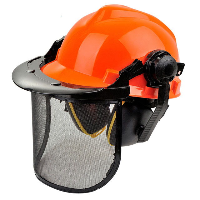 Casque De Sécurité Forestier Avec Mentonnière. Casque De Travail En397 Réfléchissant, Ventilé Et Léger Pour Les Applications Forestières, De Construction, Électriques Et Industrielles (taille Libre, O