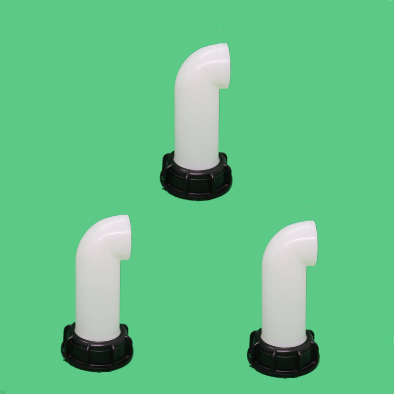 Lot De 3 Buse De Réservoir Deau Valve Ibc Rallonge De Cuve, Extension Deau De Pluie Buse D'Extension Buse De Tuyau Adaptateur Universel Pour Raccord Robinet Cuve Ibc(sortie Du Fil 60 Grossière À 90 D