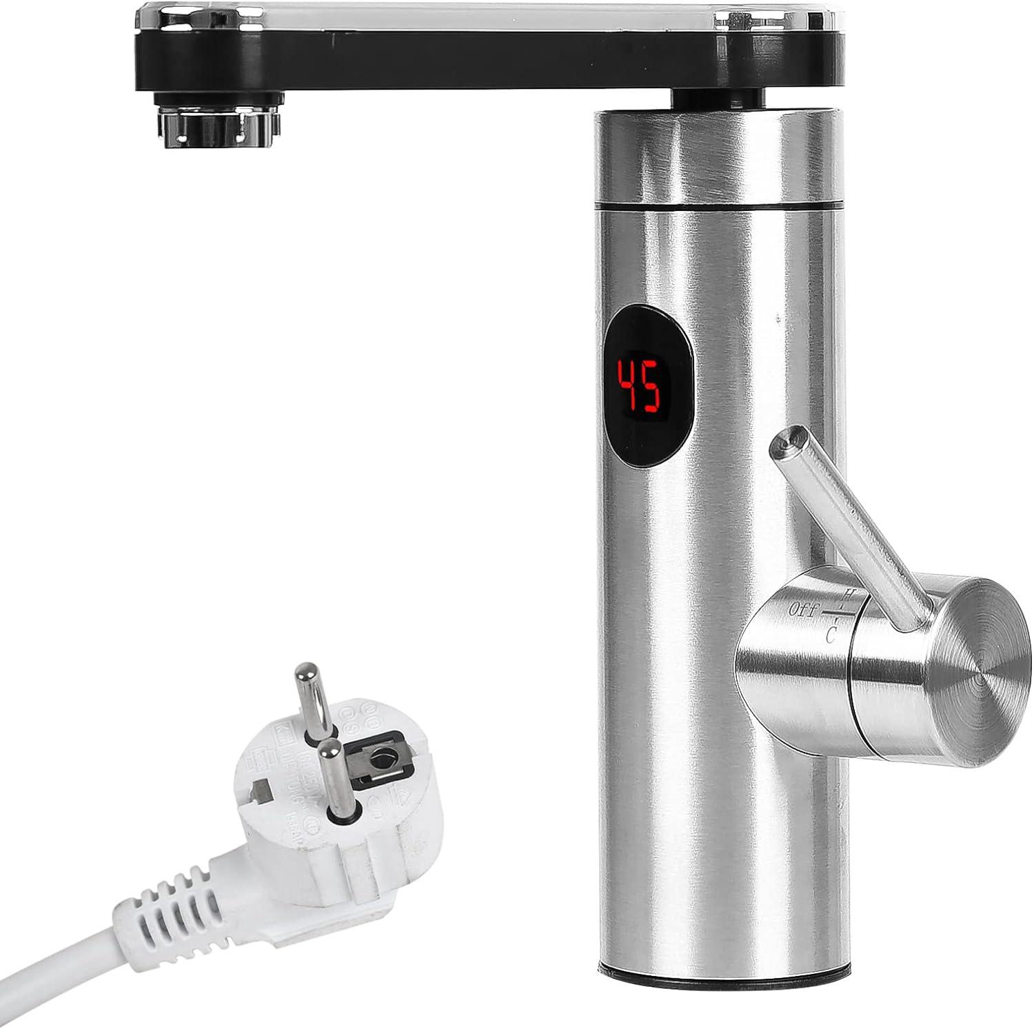 Robinet Électrique Avec Chauffe-eau Instantané 220 V - Robinet De Chauffage Électrique Lcd - Affichage De La Température À 360°