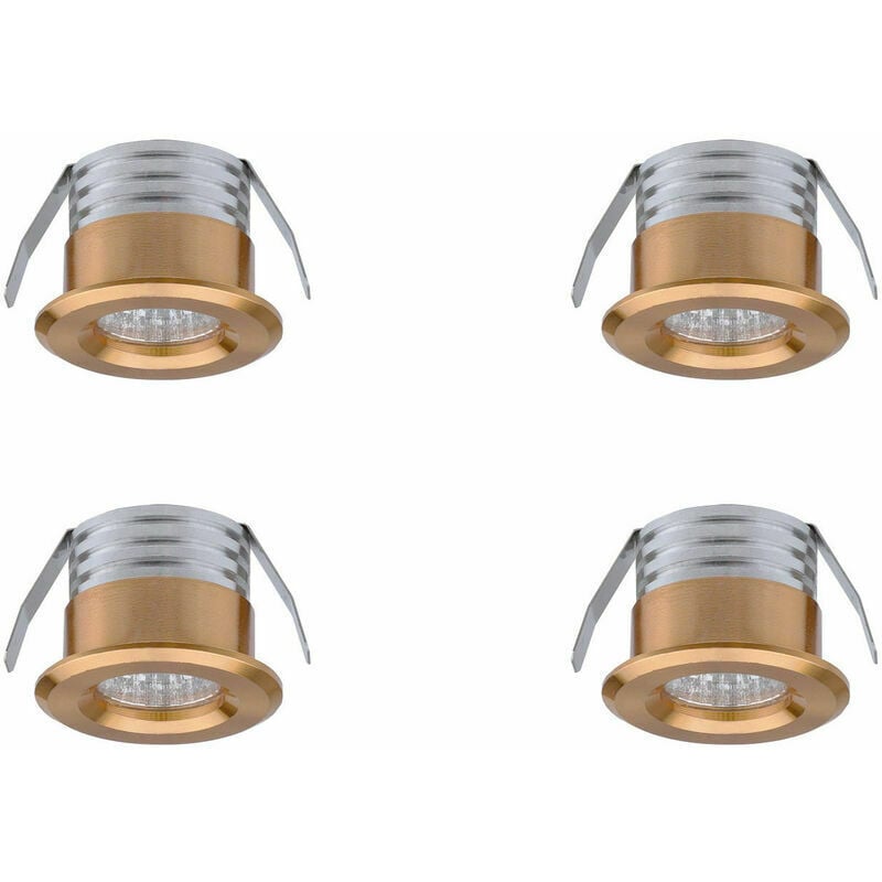 Lot De 4 Mini Spots Led Encastrables, 3 W, Blanc Chaud Ou