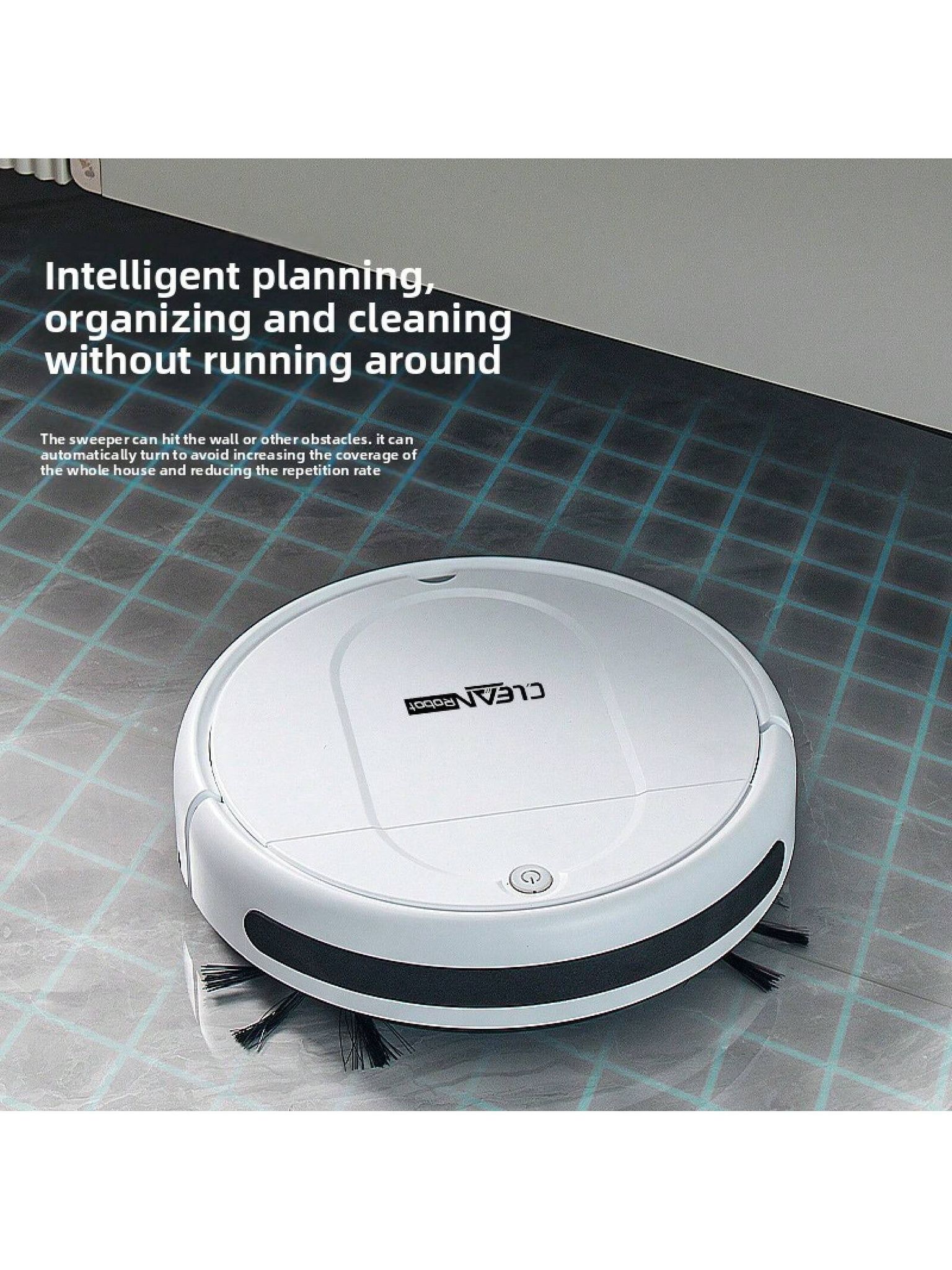 Aspiradora Inteligente Robótica Kehr, Totalmente Automática, De Uso Doméstico, Mini, Con Carga Usb, Limpieza Automática