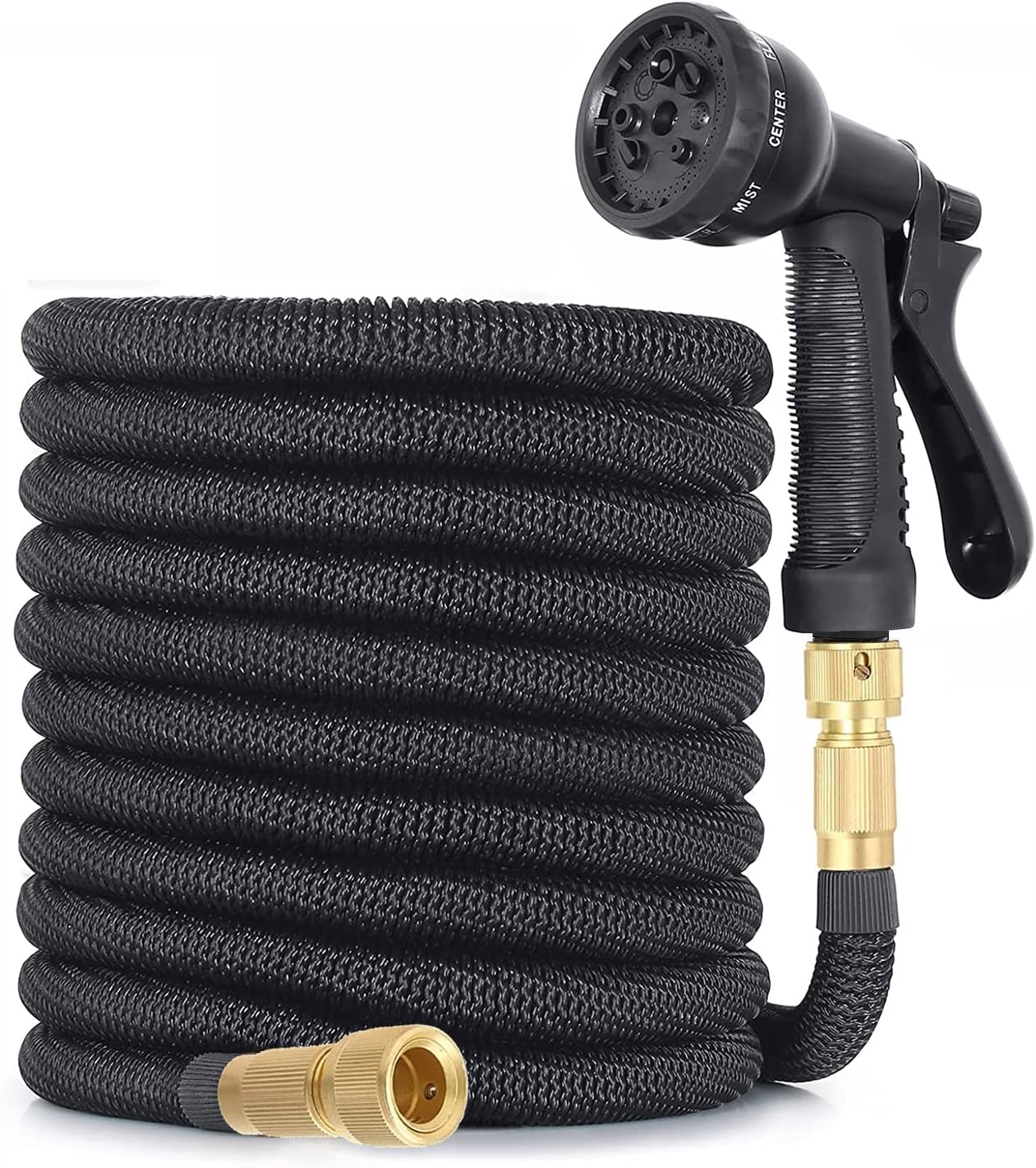 Tuyau D'Arrosage Extensible À 8 Fonctions, Pour Irrigation, Nettoyage Du Jardin, Laver La Voiture, Tuyau D'Arrosage Avec Sac De Rangement- 8m