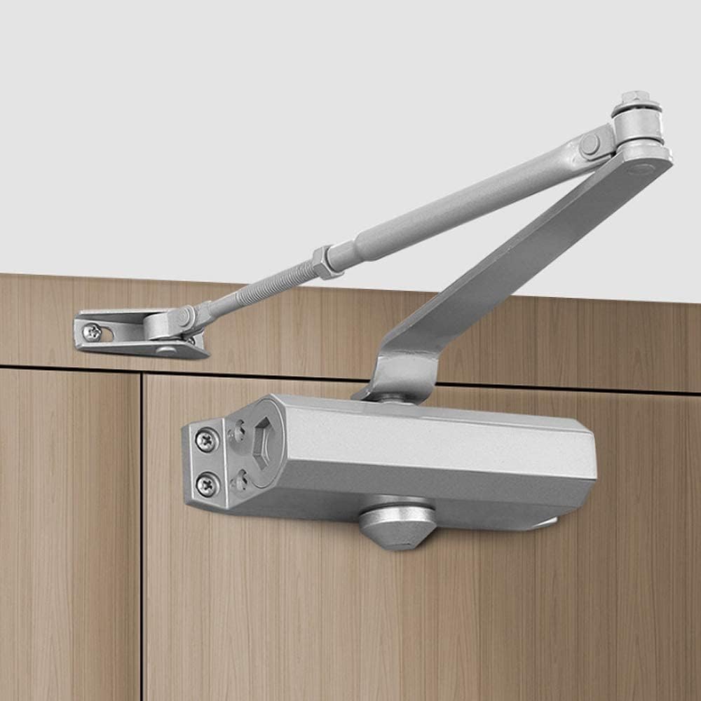 Automatique Réglable Contrôle Jusqu'à 45-65kg (1pcs), Ferme-porte Automatique Hydraulique Avec A Bras Compas Rotatif Ideal，crédit De Positionnement