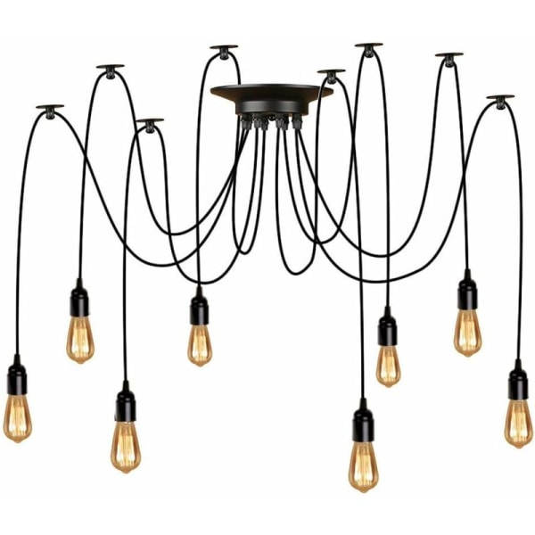 (ampoules Non Comprises, Câble De 3 Mètres Pour 8 Têtes) Petit Lustre Araignée À Plusieurs Têtes, Lampe De Bureau Pour Salon, Pour Le Salon,