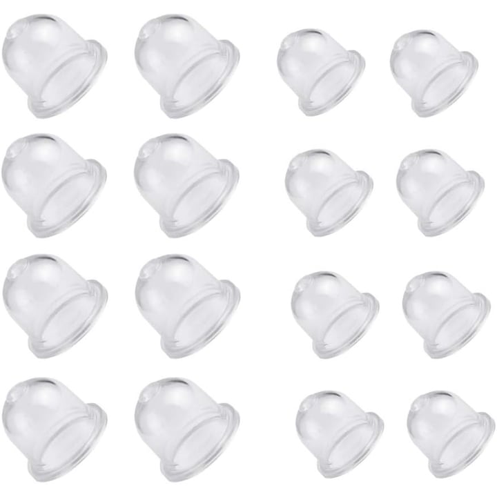Set 16 Pompe De Amorsare, Silicon, 18.5/22mm, Trasparent