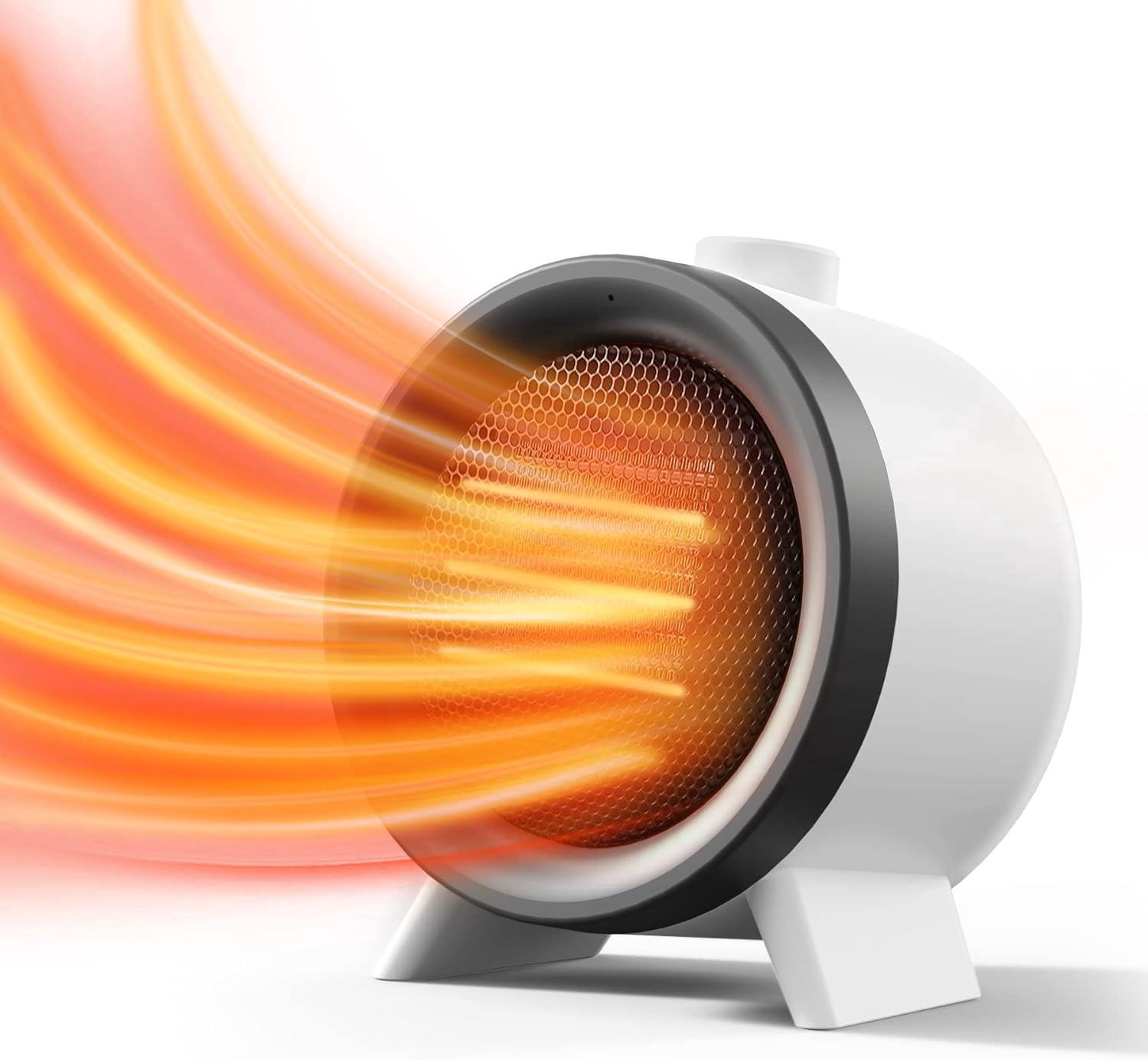Chauffage D'Appoint Avec Protection Contre La Surchauffe, Ventilateur Et Chauffage 2 En 1 De 1 000 W, Chauffage Électrique En Céramique Sûr