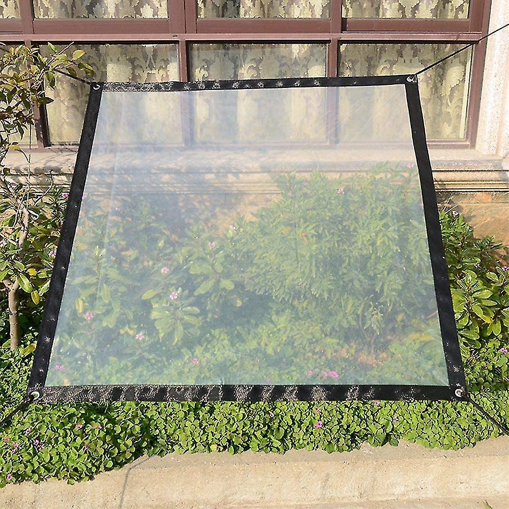 Heavy Duty Waterproof Transparent Tarpaulin Garden Sheet With Eyelets And Lanyard, 2x4m