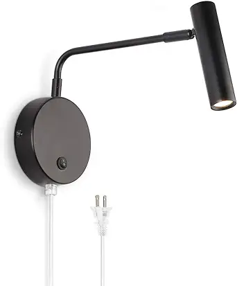 Applique Murale Led Avec Interrupteur, Angle Réglable, Pour Escalier, Sans Prise.