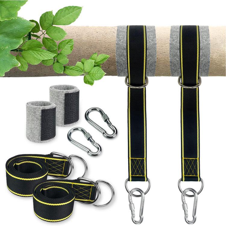 Kit De Sangles Pour Balançoire De 3 M - Sangles Robustes Pour Hamac, 1 Sangle, Solution Simple Et Rapide Pour Suspendre N'Importe Quelle Balançoire