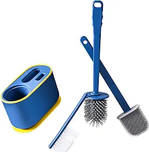 Brosse De Toilette En Silicone Sans Trou, Brosse De Nettoyage Multifonctionnelle En Trois Parties