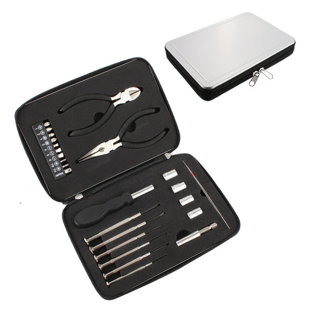 Coffret Cadeau D'Outils En Fer-blanc, 25 Pièces, Avec Boîte À Outils Doublée En Eva