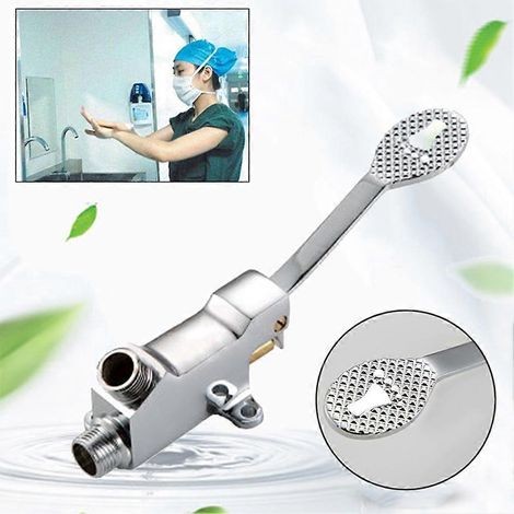 Pédale De Commande Au Pied Pour Robinet, Vanne À Pédale Simple Eau Froide Pour Lavabo, Interrupteur Au Pied Pour Mitigeur De Lavabo.