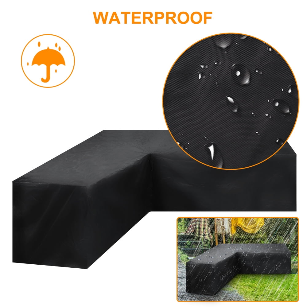 210d Oxford Fabric Waterproof Corner Sofa Cover Outdoor Patio Garden Furniture Cover