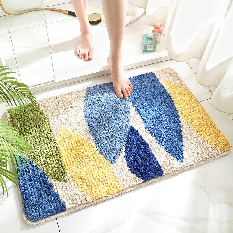 Tapis De Salle De Bain Absorbant L'Eau, Simple Et Moderne, 50 X 80 Cm