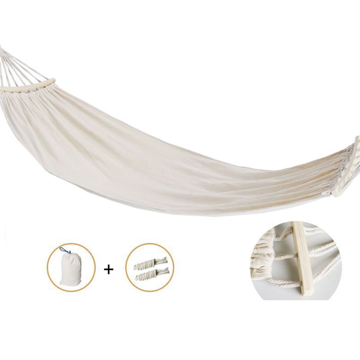 Hamac D'Extérieur Confortable Et Portable En Toile Résistante, Hamac De Camping Pour Dortoir-b, Siège Individuel