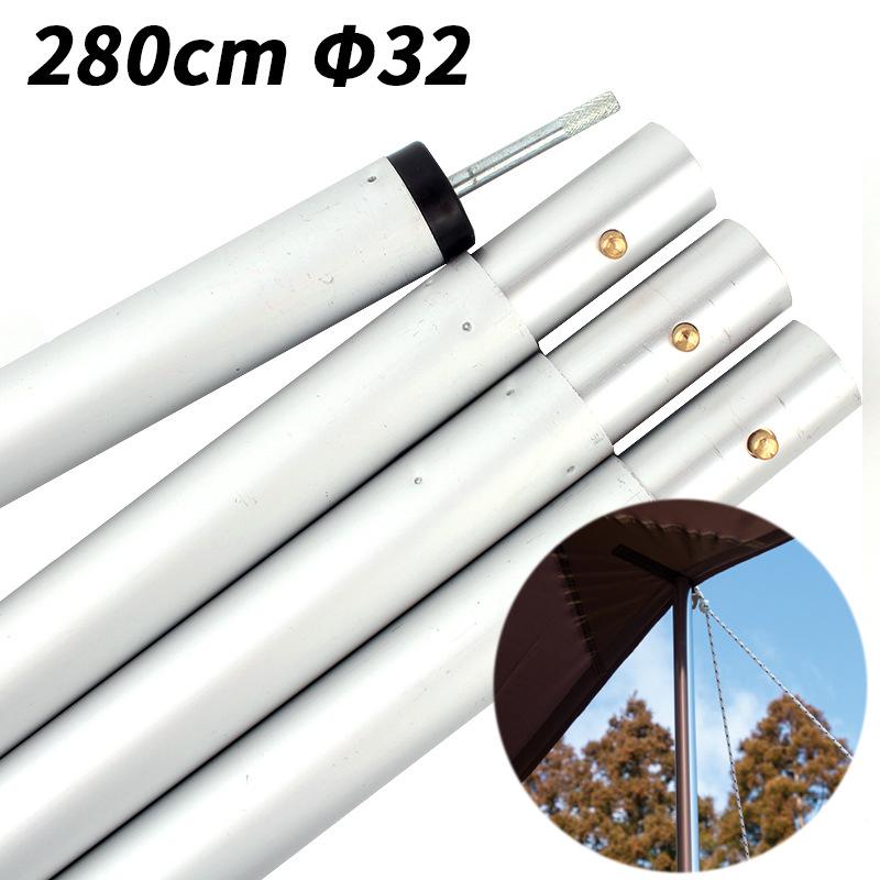 Grand Poteau De Support Pour Auvent Extérieur, Épaisseur 32 Mm, En Alliage D'Aluminium, Pour Tente Ou Auvent En 4 Sections. Support Pour Poteau De Porte.