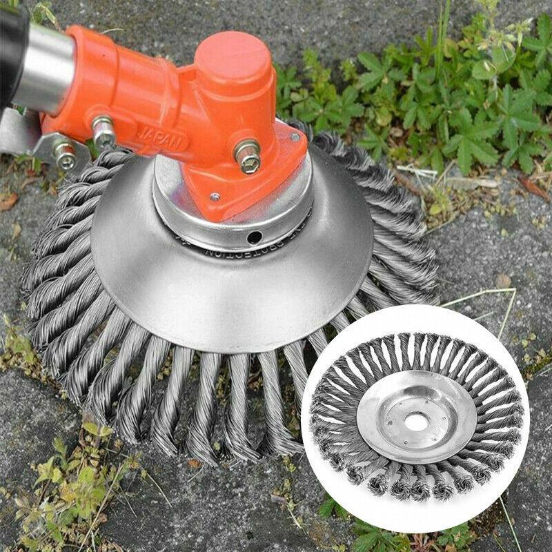 Tête De Brosse À Désherber En Métal De 6 Pouces, Brosse À Désherber Ronde, Pour Le Désherbage Des Jardins Agricoles, Des Rues Et Des Outils De Jardin.
