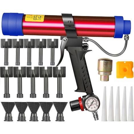 Pistolet À Colle Pneumatique Réglable 310ml Pour Mastic Verre Et Caoutchouc, Applicateur De Scellant
