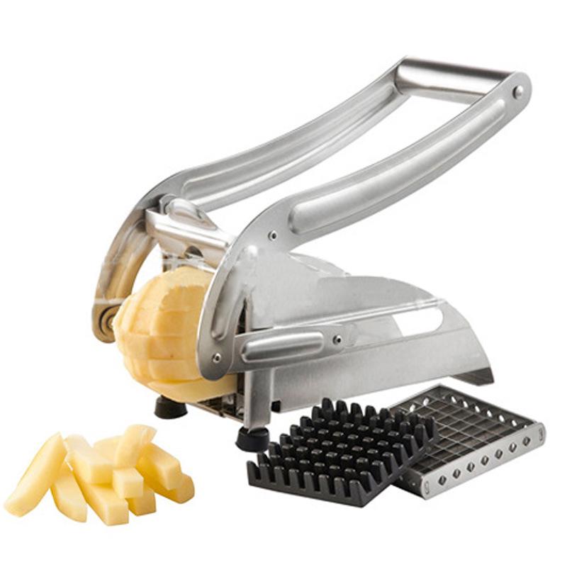 Coupe-frites, Coupe-frites Professionnel Avec Technologie Antidérapante, Coupe-légumes, Accessoires Pour Friteuse, Coupe-frites Manuel (acier Inoxydable)