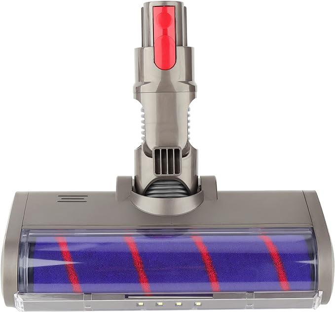 Convient Aux Aspirateurs Dyson/dyson V6 V7 V8 V10 V11, Brosse Électrique Pour Sols, Accessoire D'Aspiration À Tambour En Peluche