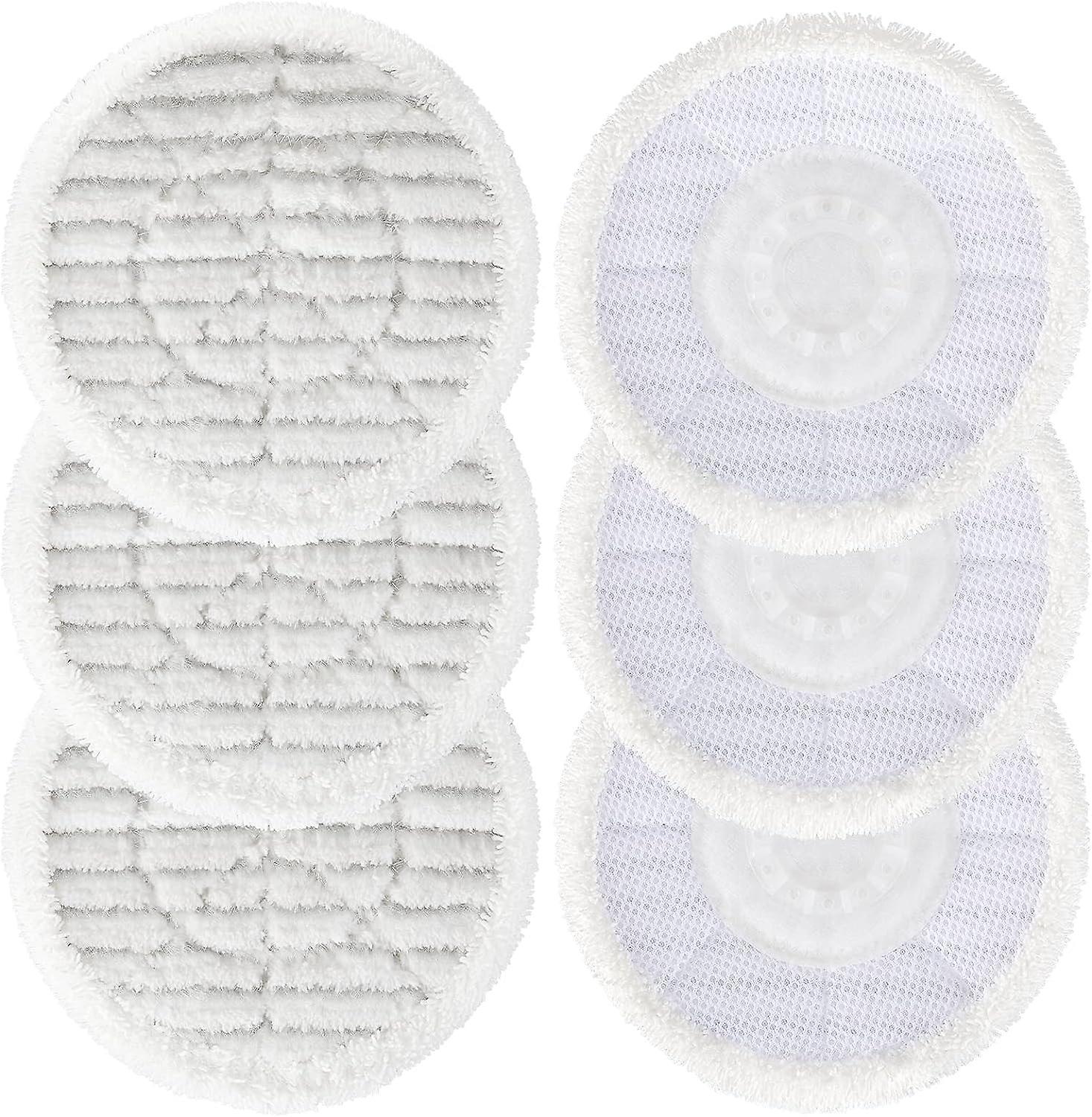 Steam Mop Pads For Shark S6002uk - Pack Of 6, Reusable & All-in-one Cleaning Pads, Scrubbing And Sanitizing Power