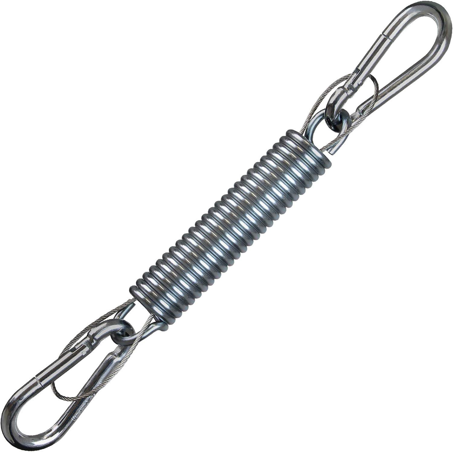 Ressort De Suspension En Acier 150 Kg, Crochet Pour Hamac, Corde De Sécurité Pour Chaise Suspendue, Deux Mousquetons