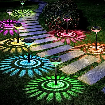 Projecteur Solaire Décoratif Pour Pelouse Et Jardin (lot De 4)