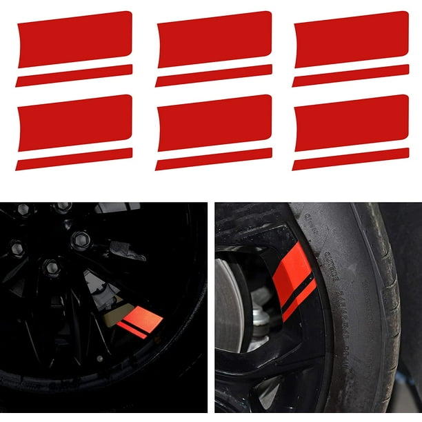 Rv 6 (yellow) Package Reflective Adhesive Strips Of Reflective Vinyl For Car Tires, Universal Bumper Accessories, Fenders Shine Electronics