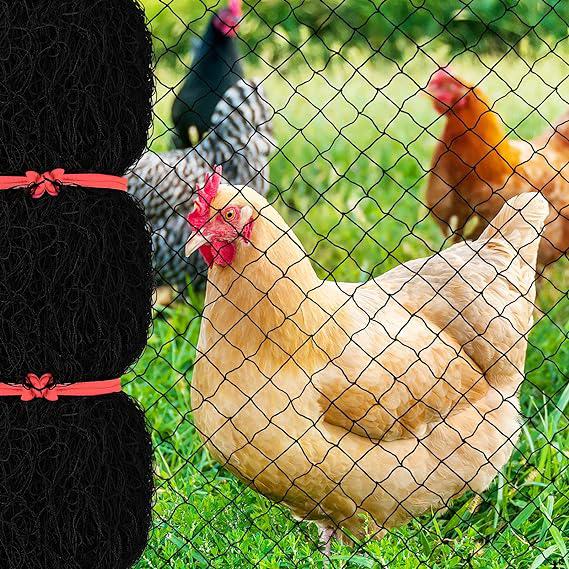 Filet Anti-oiseaux 3 X 5 Pi À Mailles Carrées De 1 Po, Filet De Jardin Réutilisable Pour Poulailler, Clôture Anti-cerfs, Filet En Nylon Pour Volailles Afin De Protéger Les Arbres Fruitiers Et Potagers
