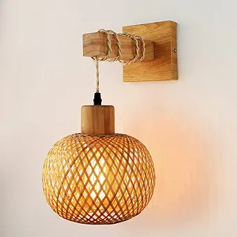 Bedroom Wall Sconce,wall Escutcheon Lighting - Wooden Floor Lamp For Living Room, Hallway
