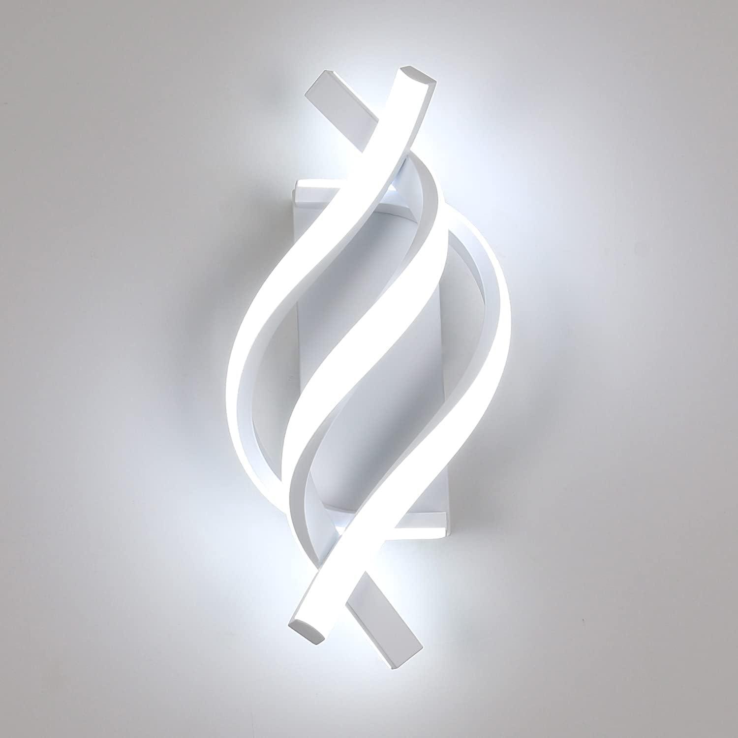 Applique Murale Led, Applique Murale Moderne D'Intérieur 22w, Applique Murale Créative En Métal 1800lm Pour Chambre, Couloir, Salon 6000k (blanc Froid)