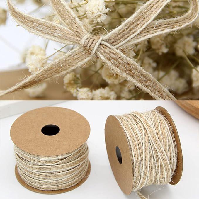 Lot De 2 Rouleaux De Ficelle De Jute Pour Décoration De Mariage, 0,5 Cm X 10 M