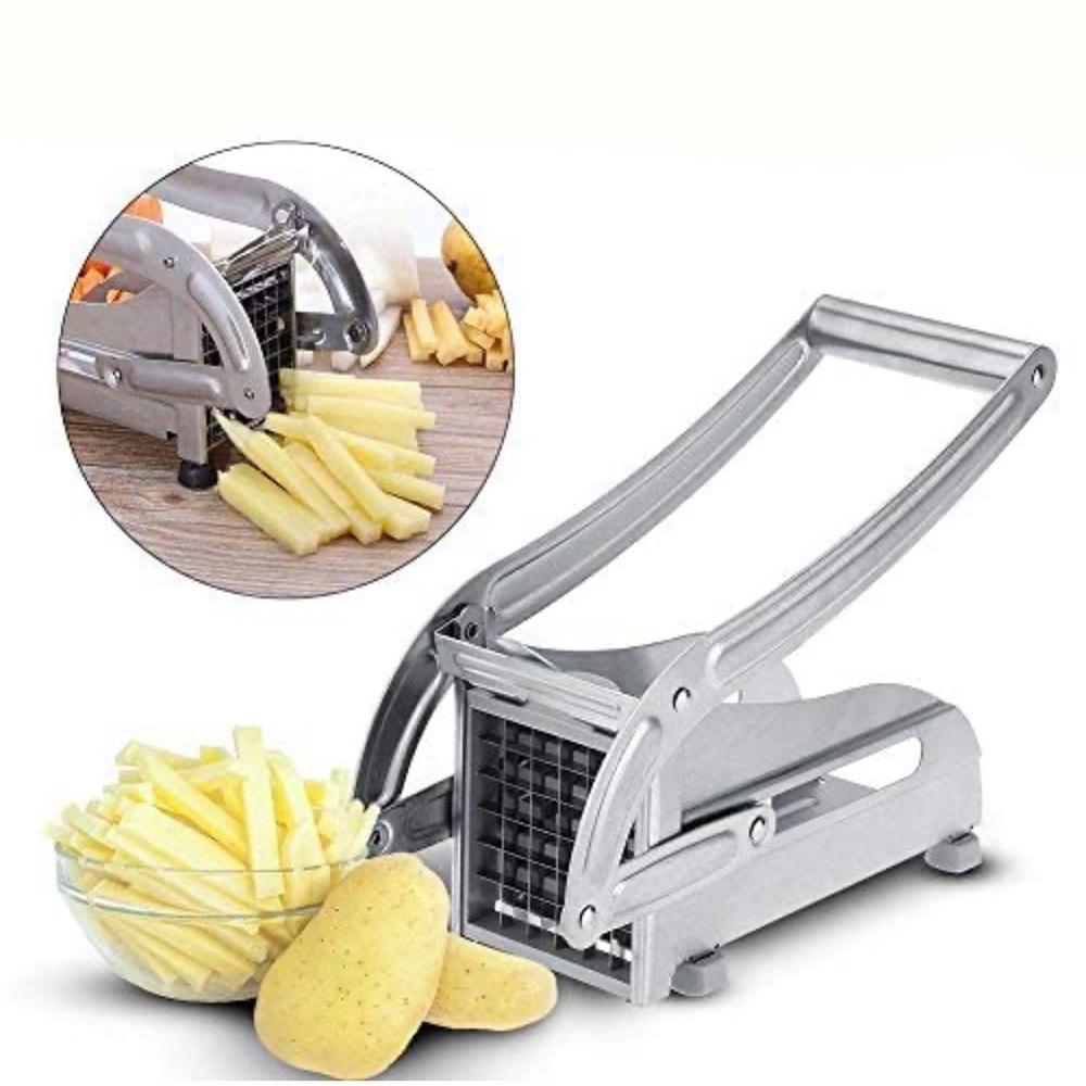 Coupe-frites, Coupe-frites Professionnel, Technologie Antidérapante, Coupe-légumes, Accessoires Pour Friteuse, Coupe-frites Manuel (acier Inoxydable).