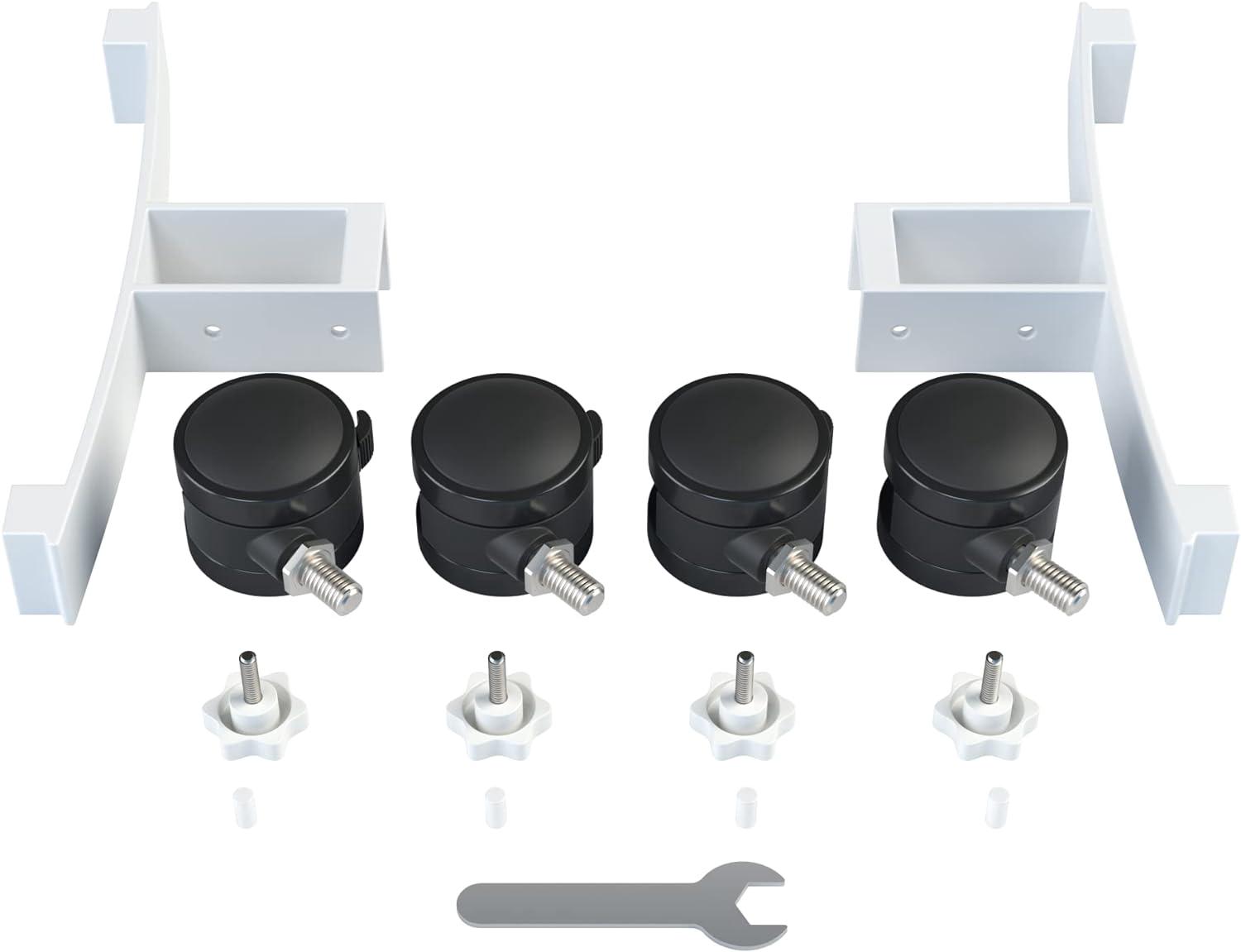 Lot De 2 Pieds Chauffants Infrarouges Universels - Pieds Robustes Pour Radiateurs Électriques Sur Pied - Compatibles Avec Différentes Marques Et Modèles Avec Cadre