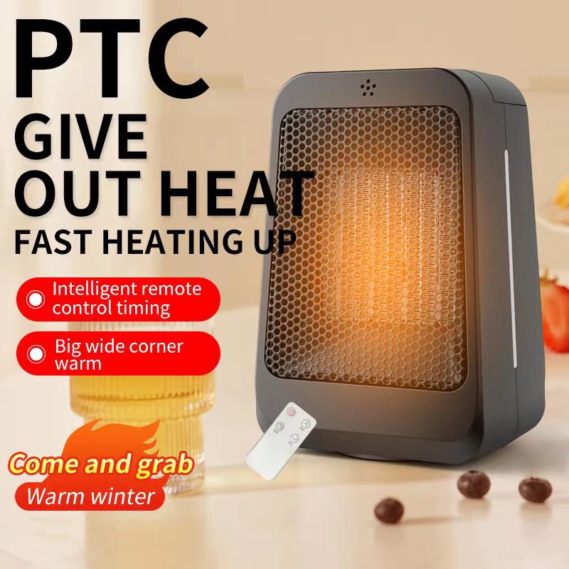 Heating And Cooling Ptc Dual-use Heater Can Remotely Control Home Electric Heater Shaking 3-speed Head Heater