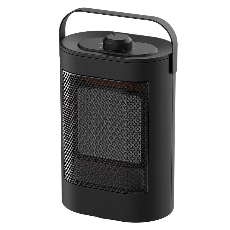 Chauffage Soufflant Électrique 1500 W, Chauffage Soufflant À Économie D'Énergie, Chauffe Rapide En 3 Secondes, Élément Chauffant En Céramique Ptc, Oscillation À 70°, Protections Multiples Pour La Mais