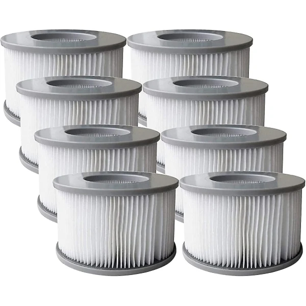 Lot De 8 Cartouches Filtrantes De Rechange De Haute Qualité Pour Piscine Gonflable Mspa Et Jacuzzi