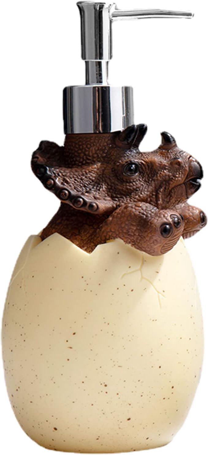 Flacon Distributeur De Lotion - Tricératops, Distributeur De Savon 560 Ml, Flacon De Lotion Léger Et Luxueux, Distributeur De Lotion En Forme De Dinosaure, Flacon De Recharge Pour Distributeur De Savo