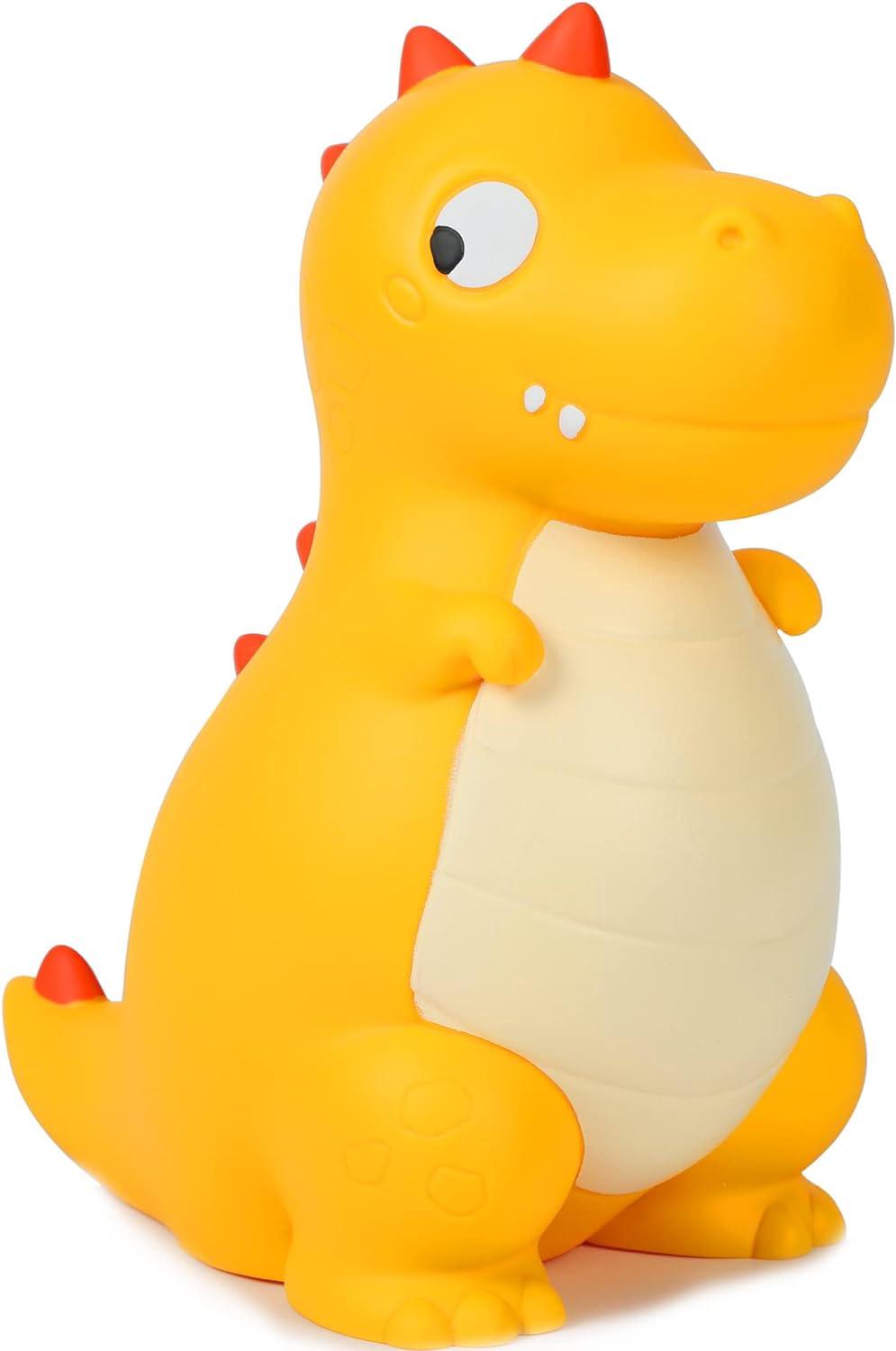 Cute Dinosaur Piggy Bank (yellow), Unbreakable Cute T-rex Piggy Bank, First Money Box, Best Christmas Birthday For Kids Boys Girls Home Decoration