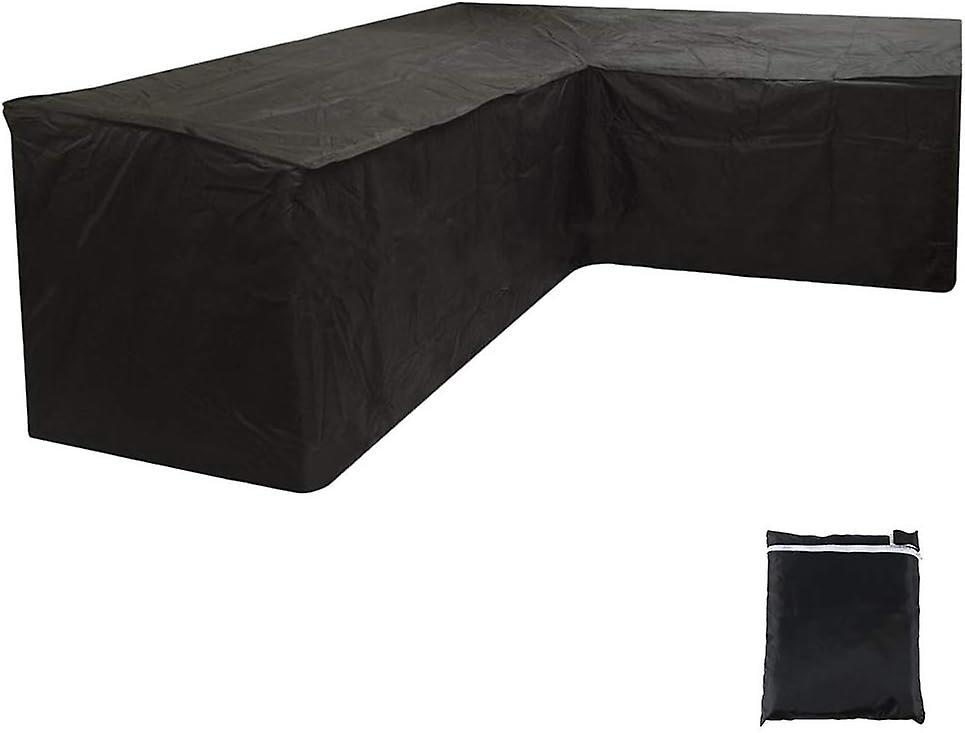 Housse De Canapé D'Angle De Jardin En Forme De L, Bâche Imperméable Pour Mobilier De Patio, Housse De Canapé D'Angle (300x300x98cm)